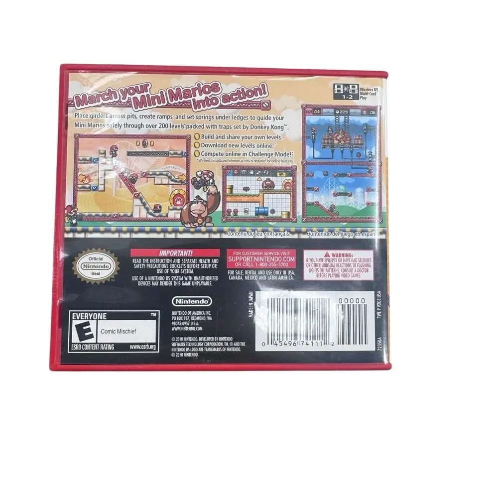 Mario vs. Donkey Kong Mini-Land Mayhem (Nintendo DS)- Complete - Fast Shipping
